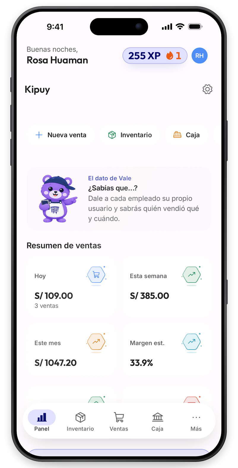 Tu negocio de un vistazo: Ventas, caja y deudas en tiempo real.